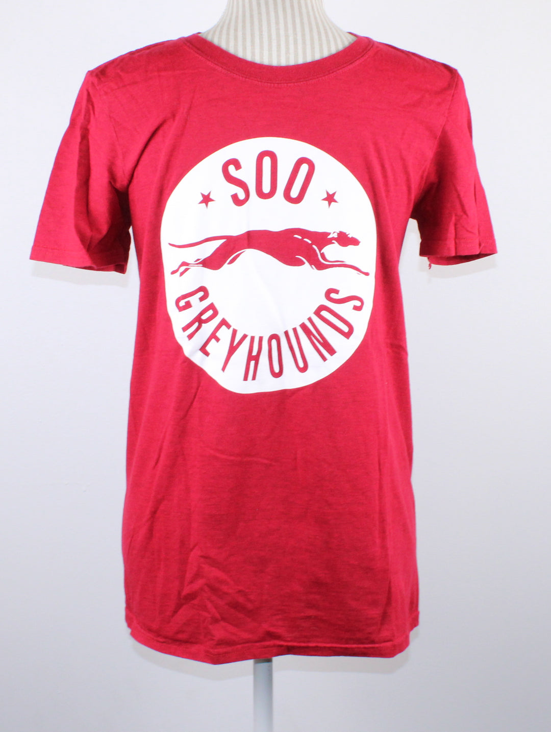 SOO GREYHOUNDS TEE MENS SMALL EUC