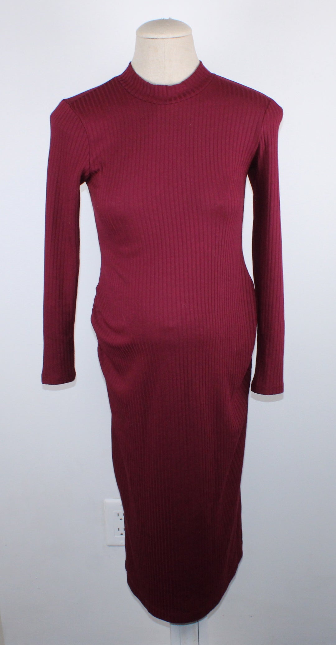 OLD NAVY MATERNITY PLUM SWEATER DRESS LADIES SMALL EUC