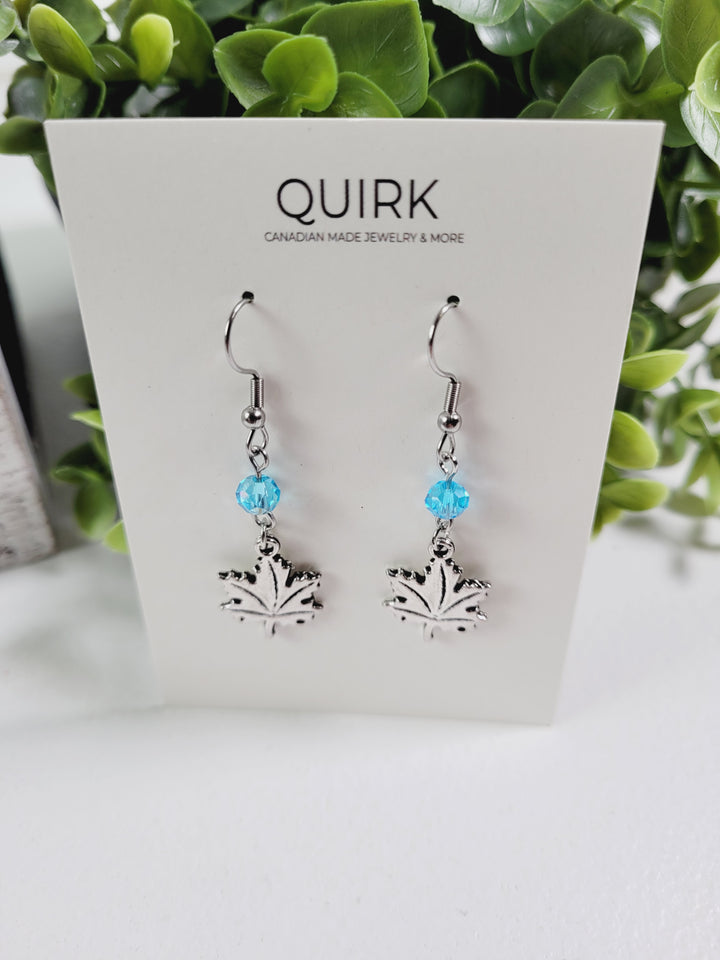 Quirk Handmade Jewelry, Stainless Steel Dangling Earrings