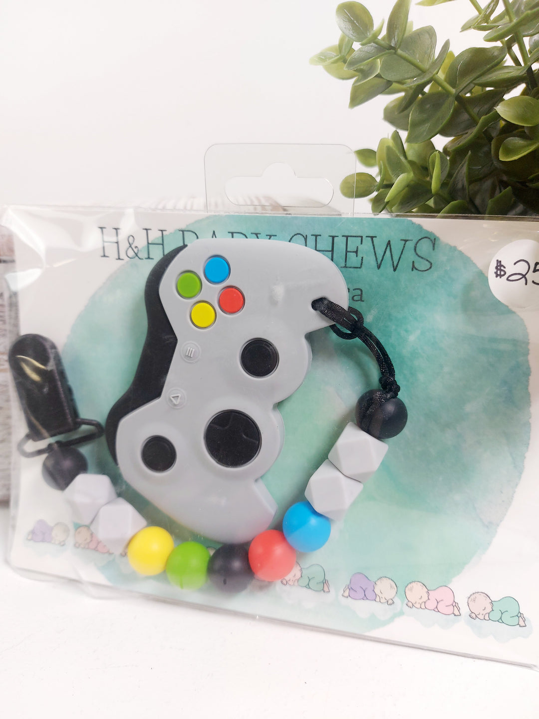 H&H Baby Chews, Deluxe Silicone Clips with Teething Toys
