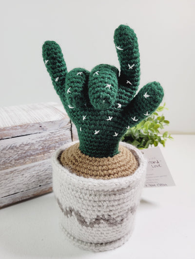 Ginger Made by Jenn, Crochet Hand Sign Plants