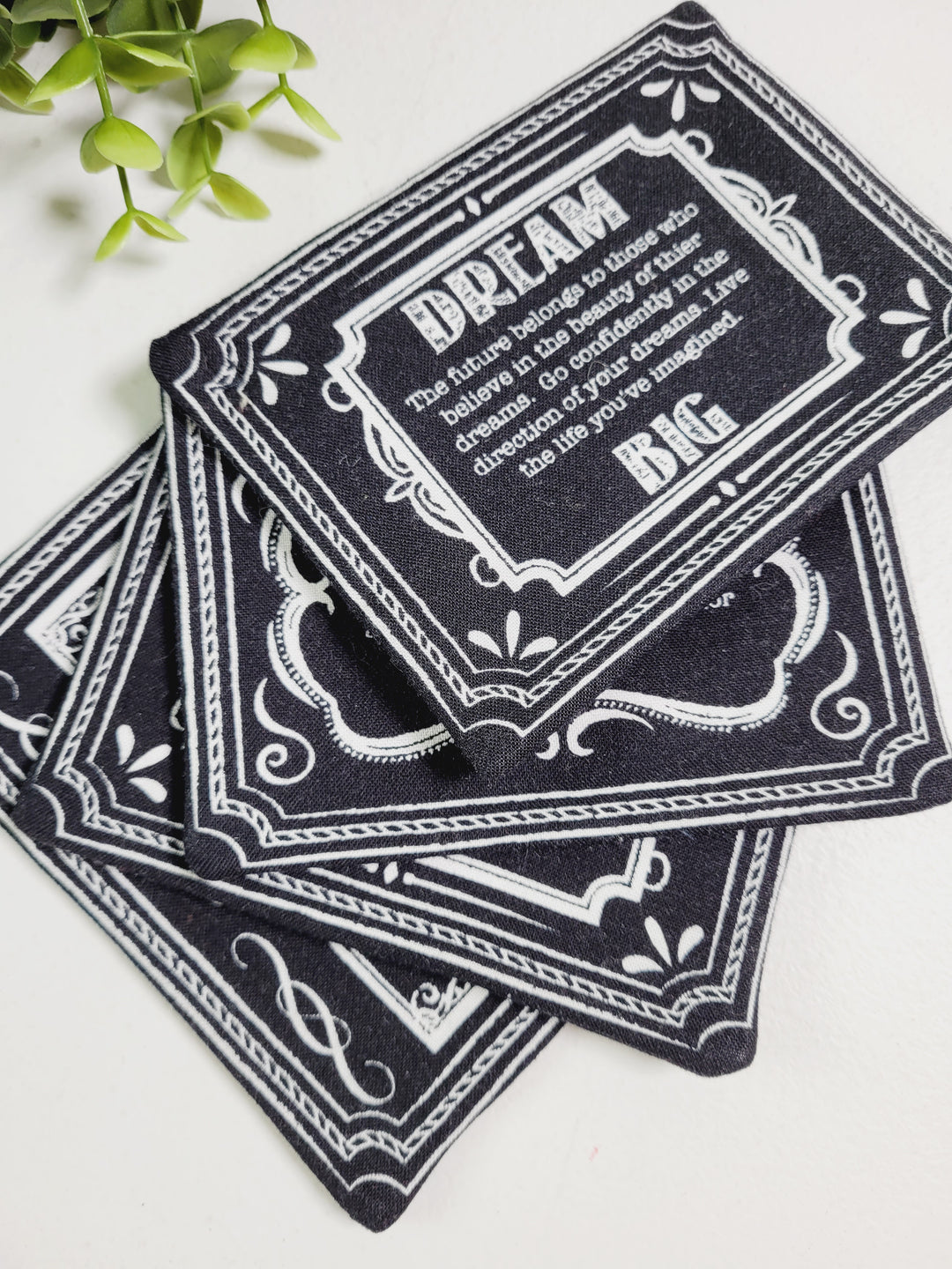 Choices, Fabric Coaster Sets of 4