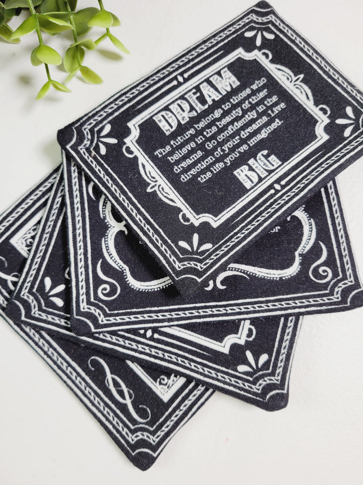 Choices, Fabric Coaster Sets of 4