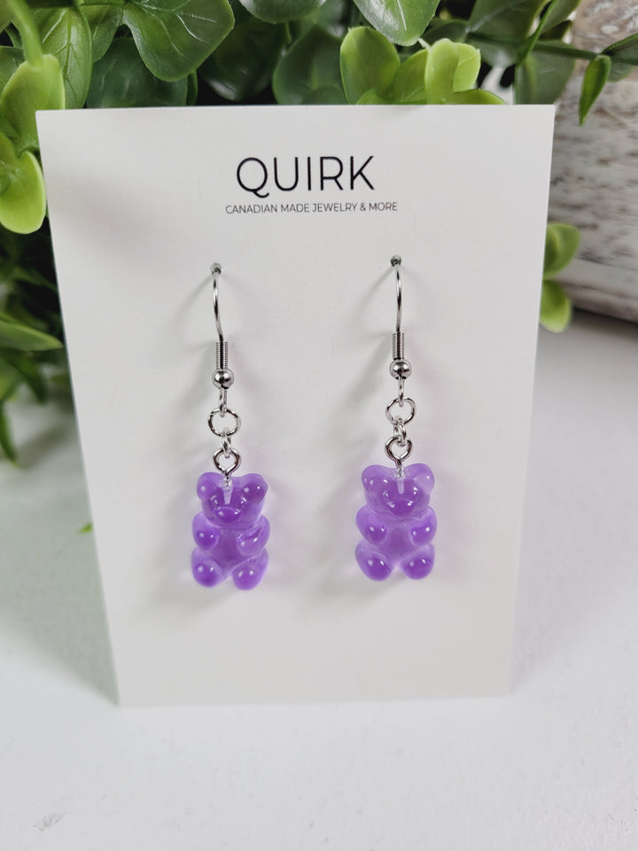 Quirk Handmade Jewelry, Stainless Steel Dangling Earrings
