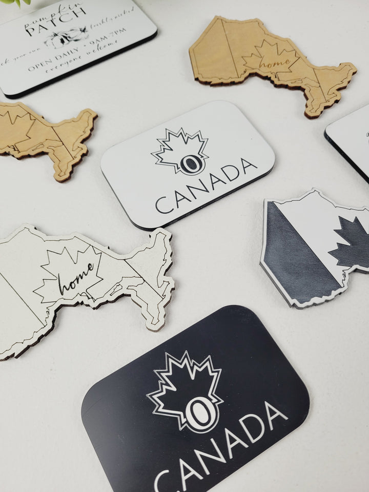 Rough Cut Dezigns, Wood & Acrylic Engraved Magnets