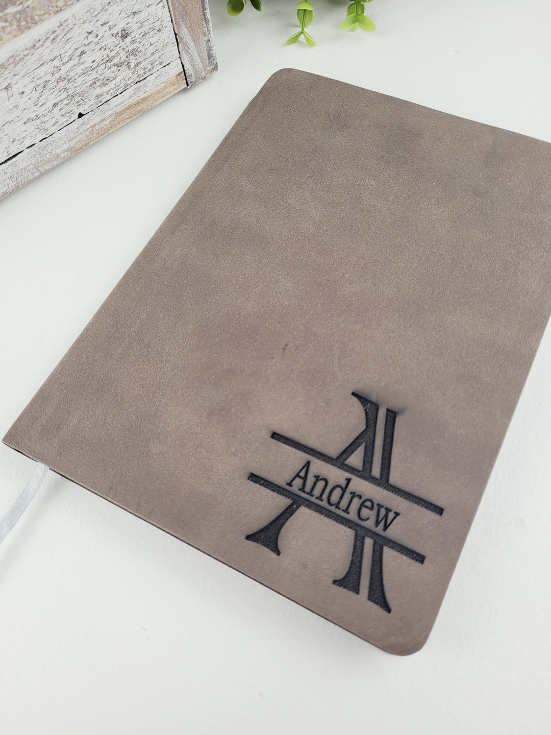 The Crafty Nerd, Leather Personalized Engraved Notebooks