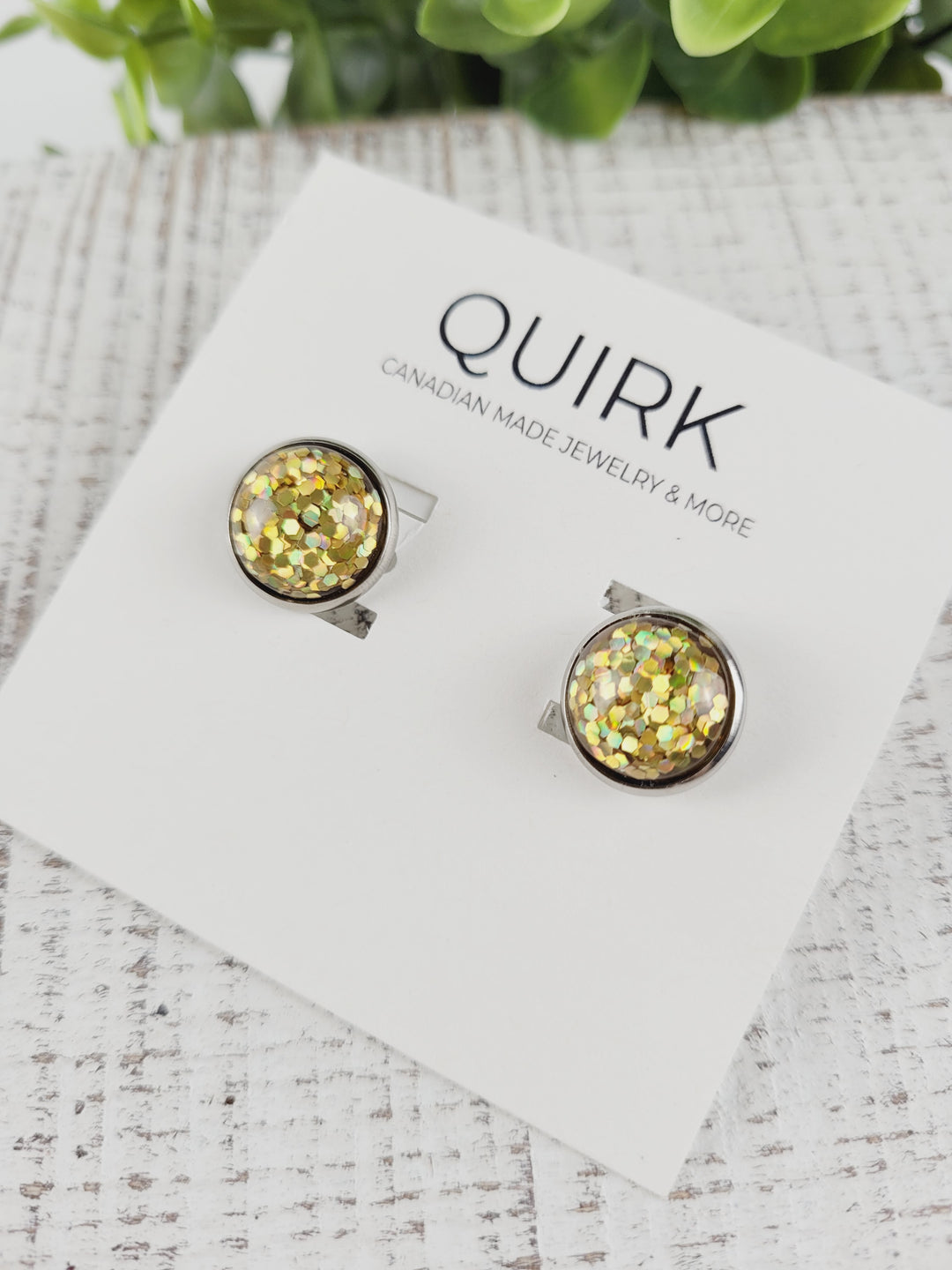 Quirk Handmade Jewelry, Stainless Steel Stud Earrings