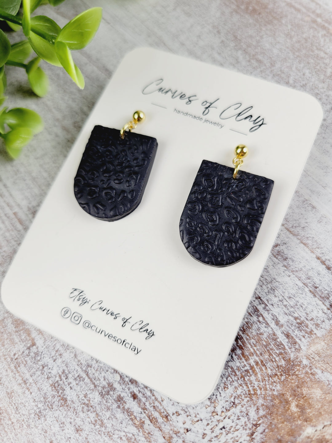 Curves of Clay, Everyday Dangle Earrings