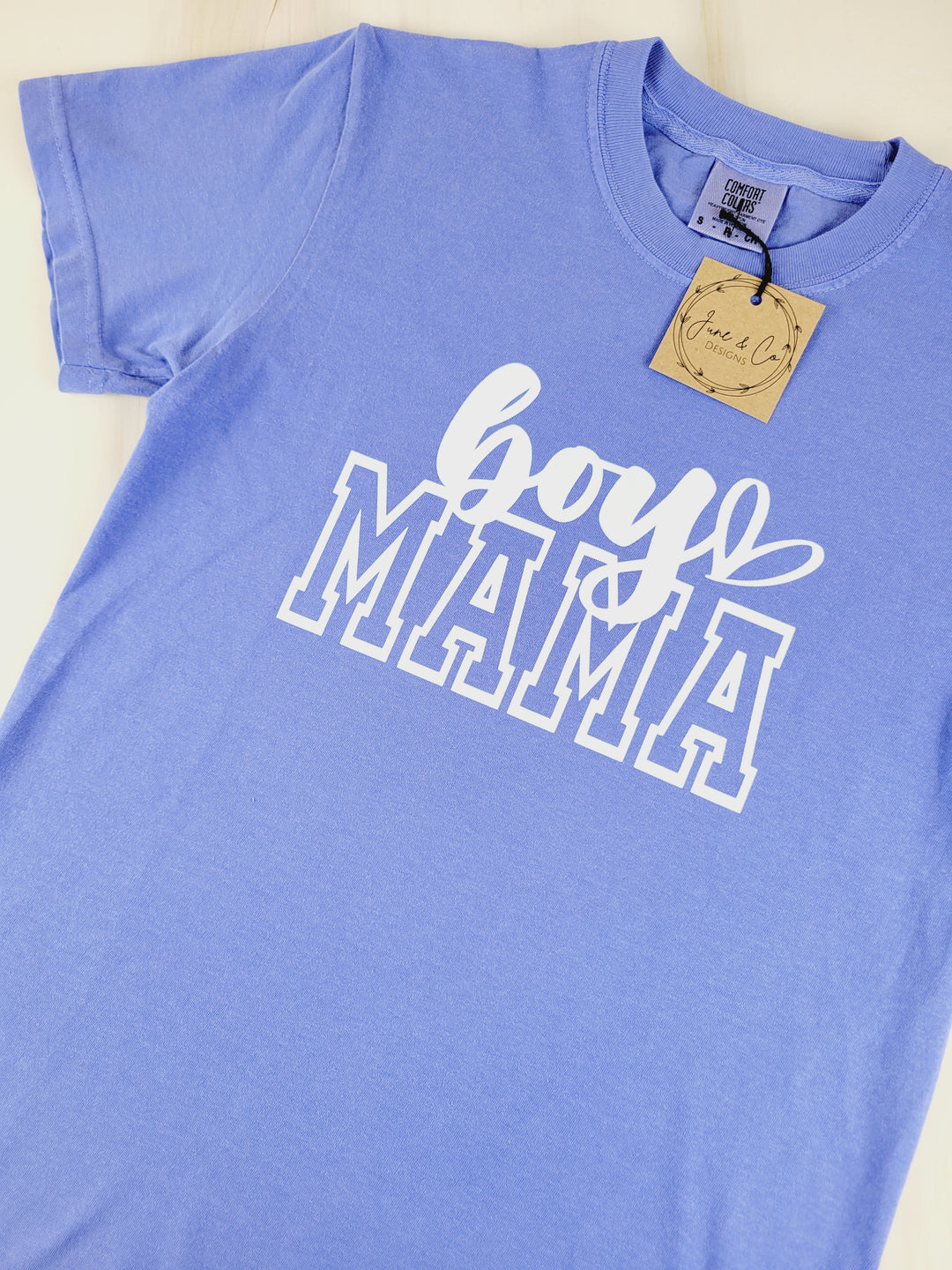 June & Co Designs, Boy Mama Blue T-Shirt
