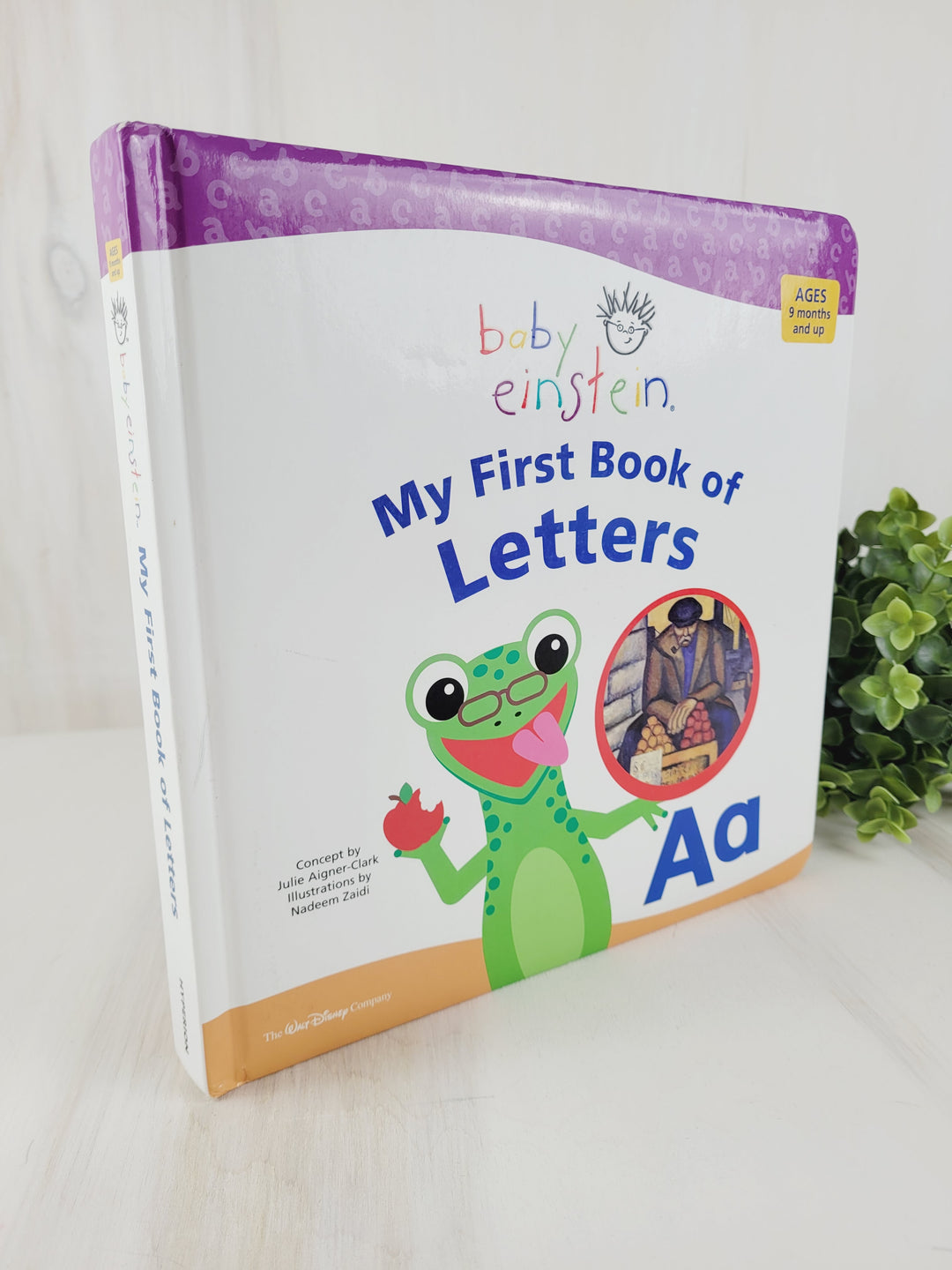 BABY EINSTEIN MY FIRST BOOK OF LETTERS HARDCOVER VGUC/EUC