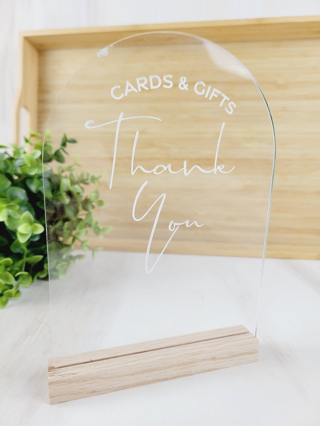 Rough Cut Dezigns, Sign Our Guestbook And Thank You 3D Acrylic Signs 5" x 7"