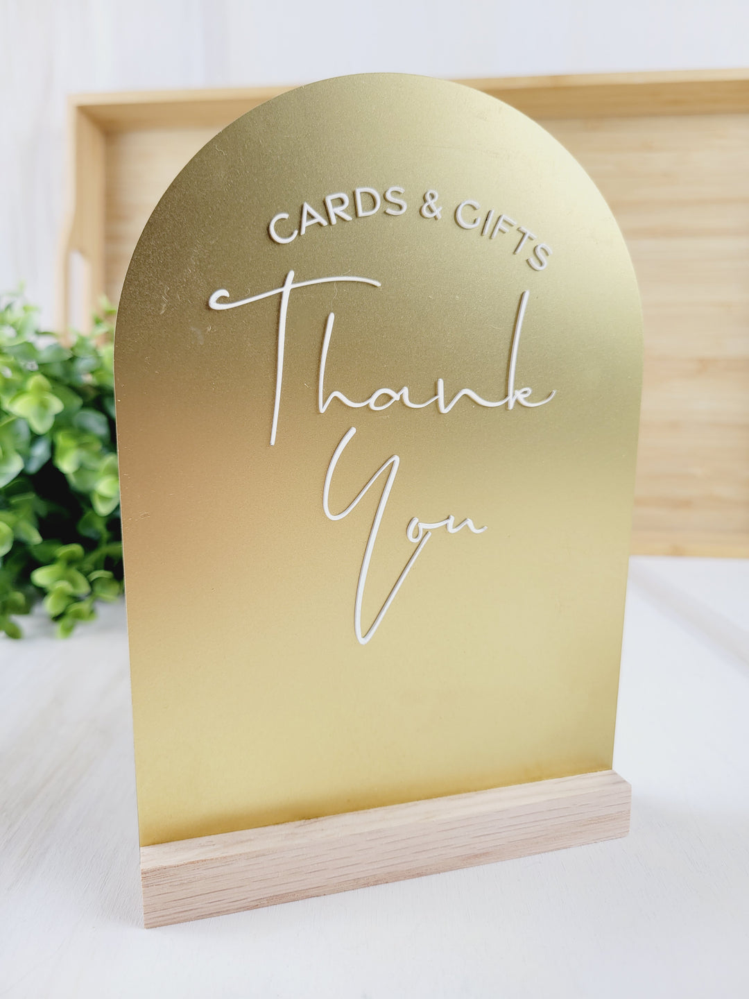 Rough Cut Dezigns, Sign Our Guestbook And Thank You 3D Acrylic Signs 5" x 7"