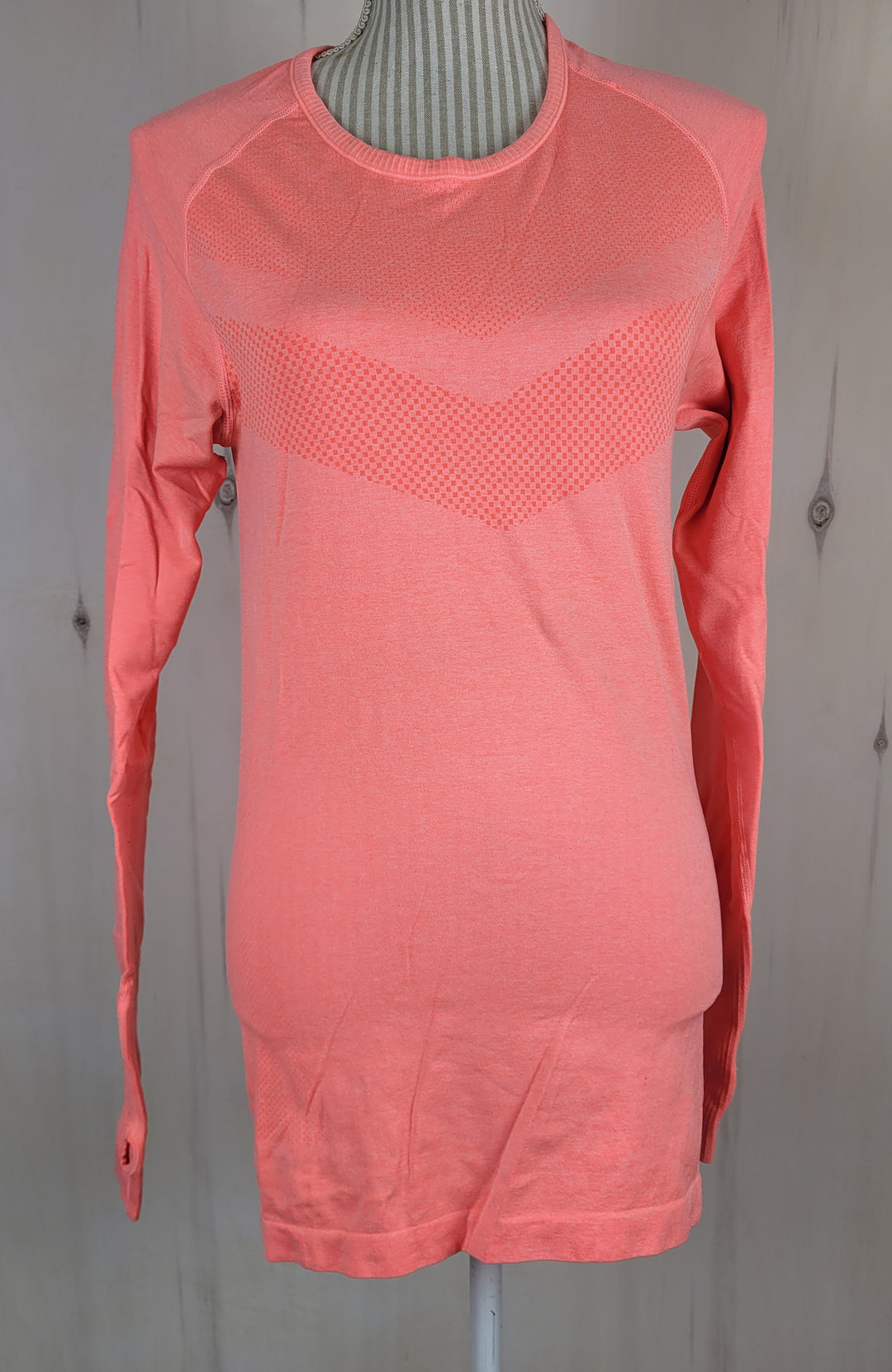 BODY GLOVE LONG ATHLETIC ORANGE TOP LADIES LARGE EUC