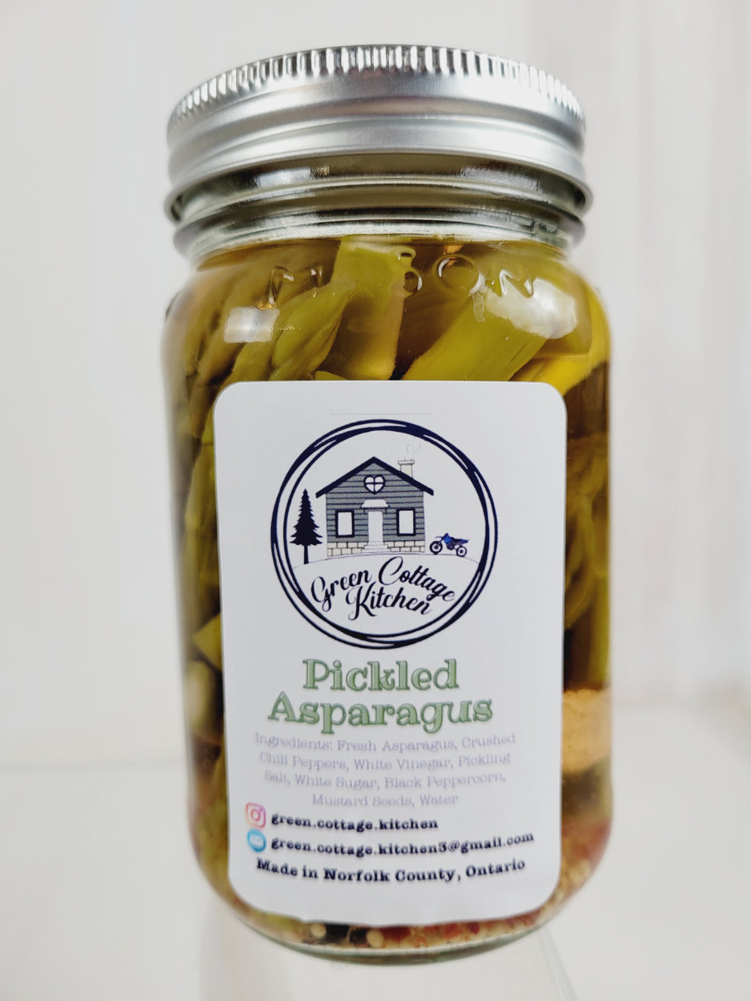 Green Cottage Kitchen, Pickled Asparagus