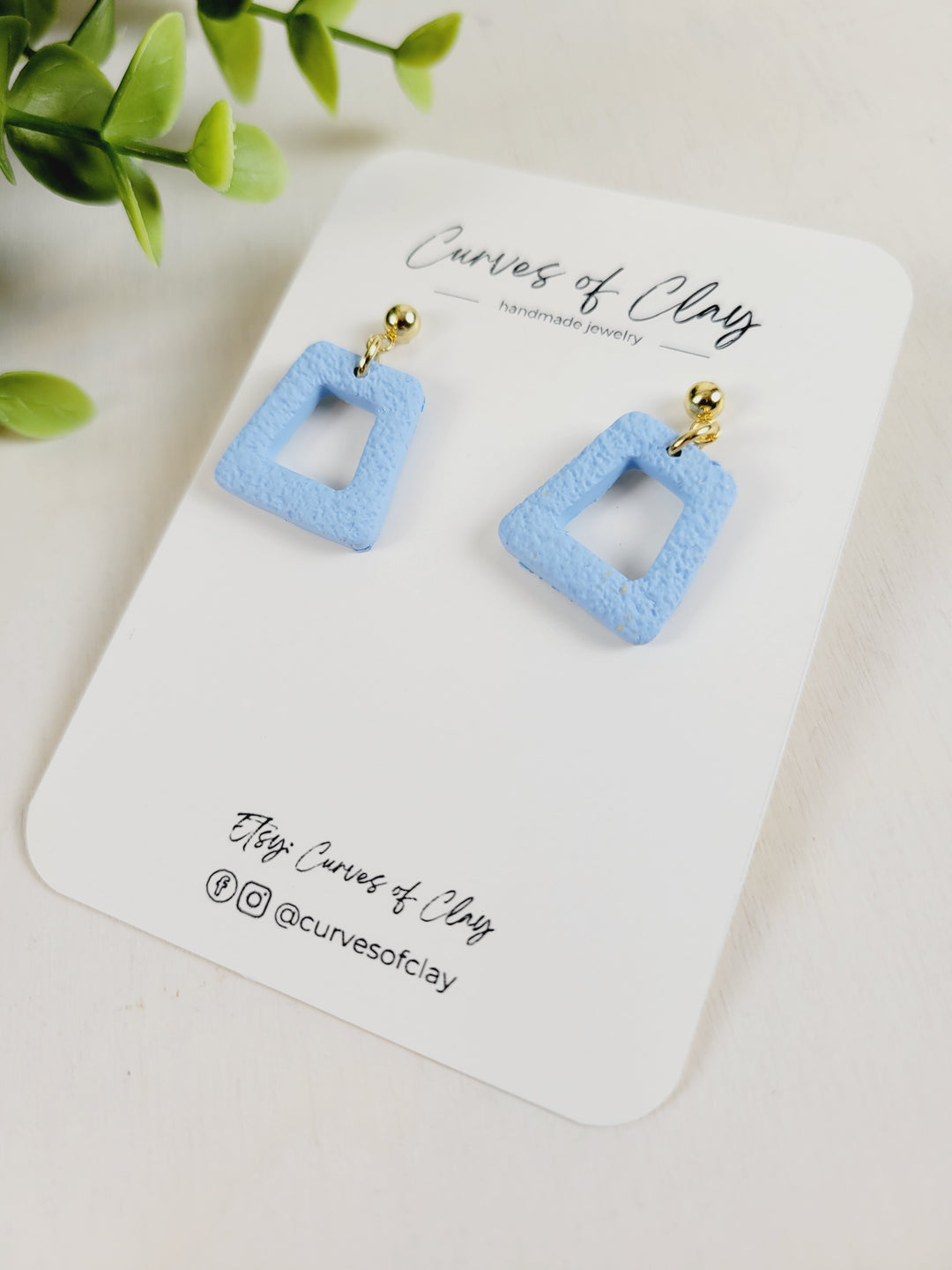 Curves of Clay, Everyday Dangle Earrings