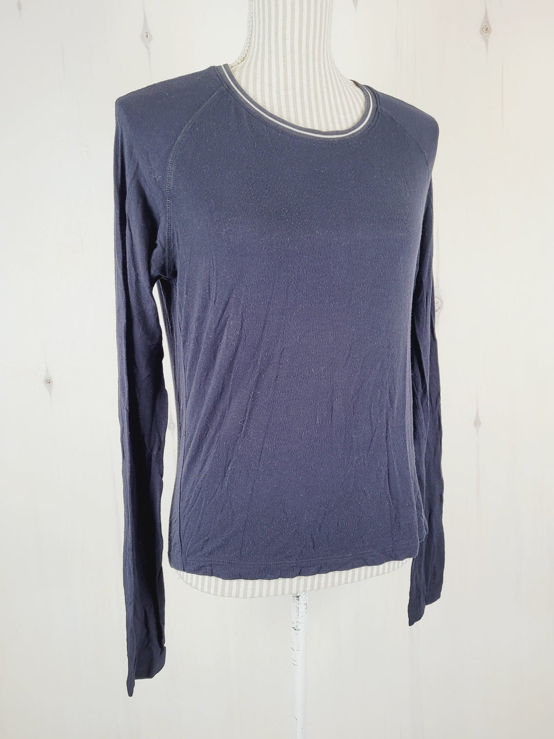 HARLOW BLACK LONG SLEEVE TOP LADIES MEDIUM EUC