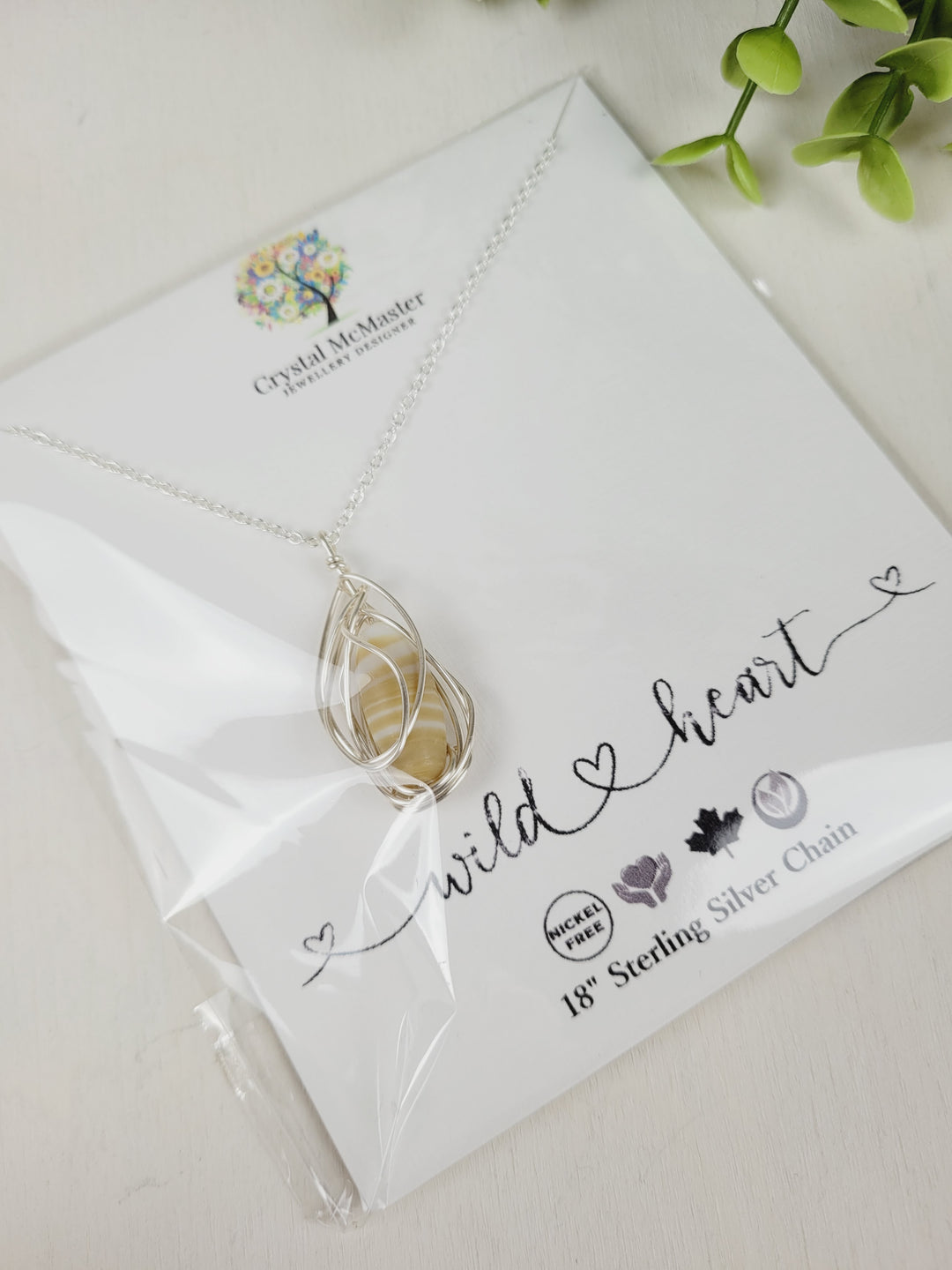 Crystal McMaster Jewellery, Sterling Silver Necklaces- Wild Heart Collection