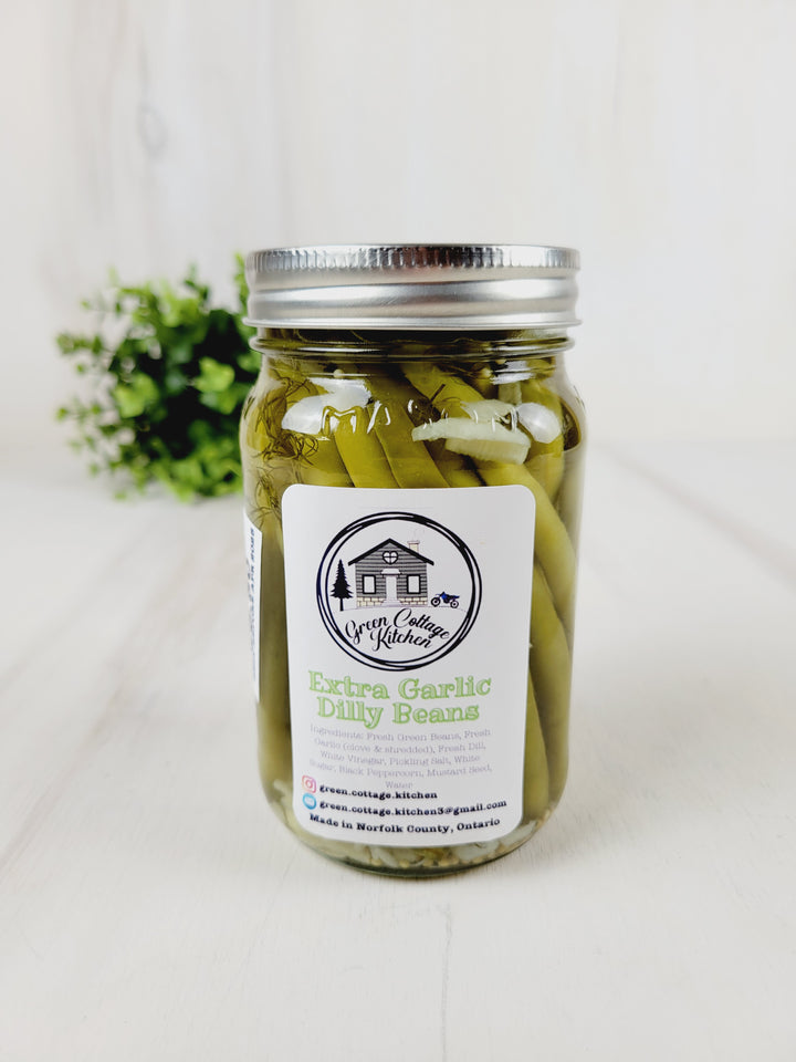 Green Cottage Kitchen, Dilly Beans (Regular, Spicy or Extra Garlic)