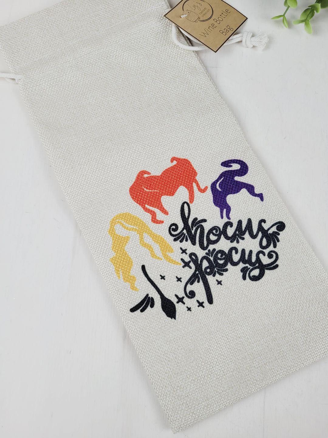 Liz's Custom Creation, Halloween Themed Wine Bags