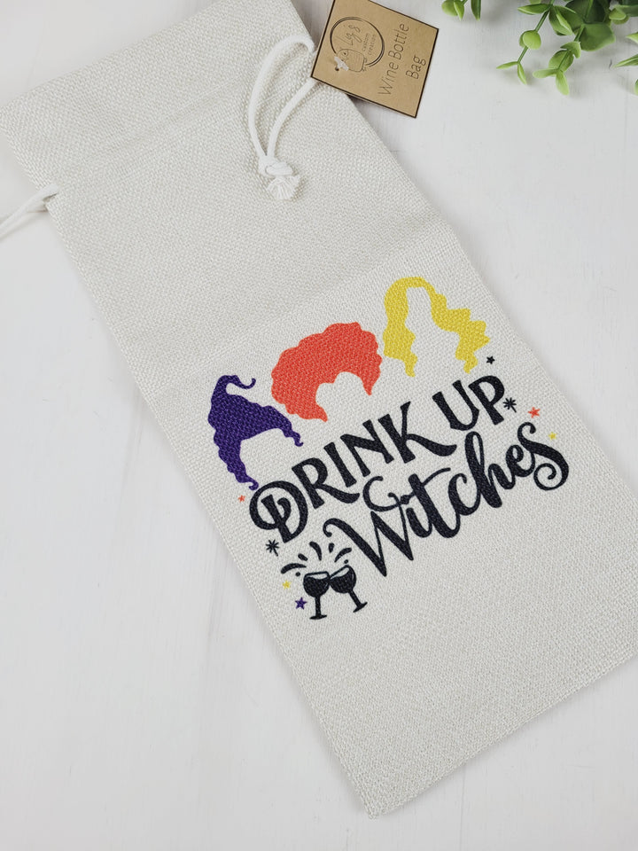 Liz's Custom Creation, Halloween Themed Wine Bags