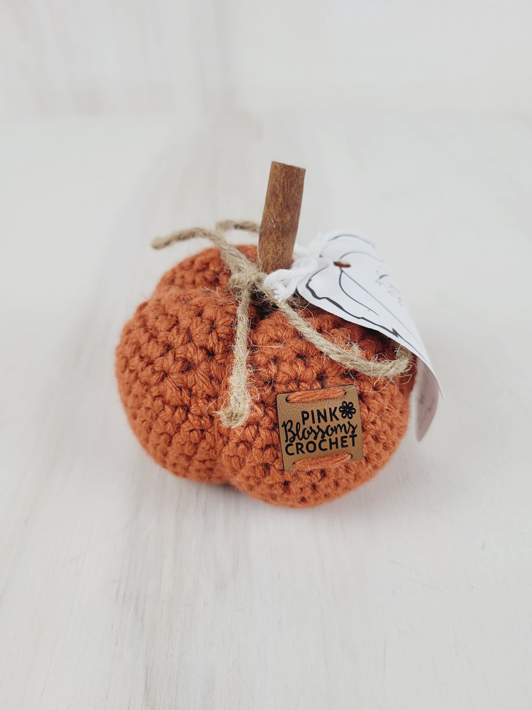 Pink Blossom Crochet, Handmade Crochet Pumpkin Decor