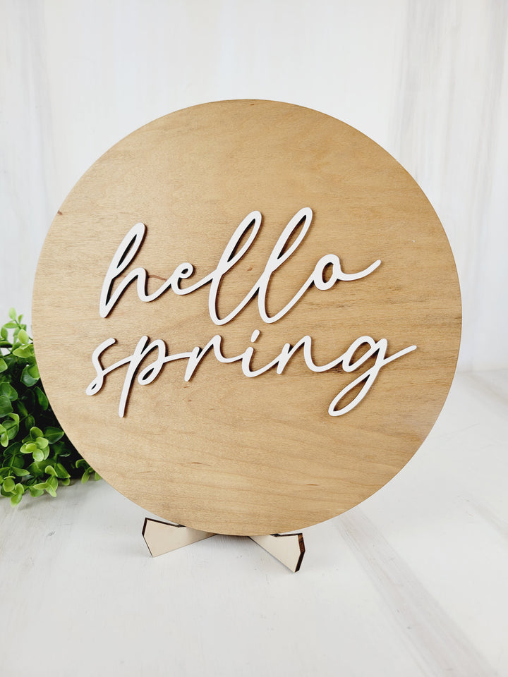 Rough Cut Dezigns, Spring Wall Signs & Shelf Sitters