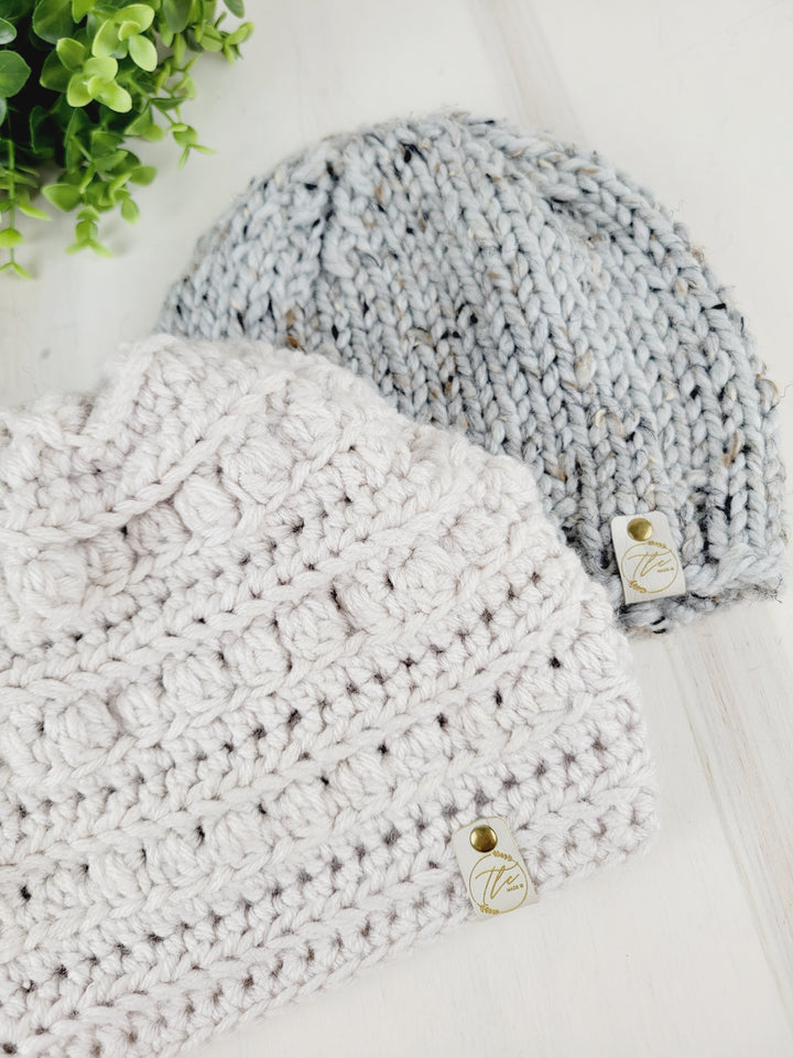 TLC Made, Acrylic Crochet Winter Hats with No Pom
