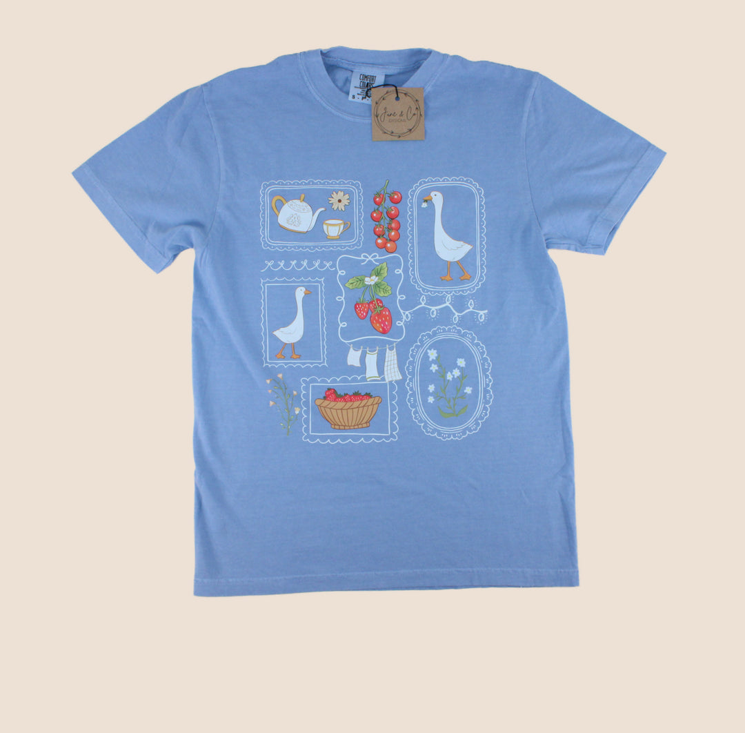 June & Co Designs, Summer Duck Premium Adult Tees
