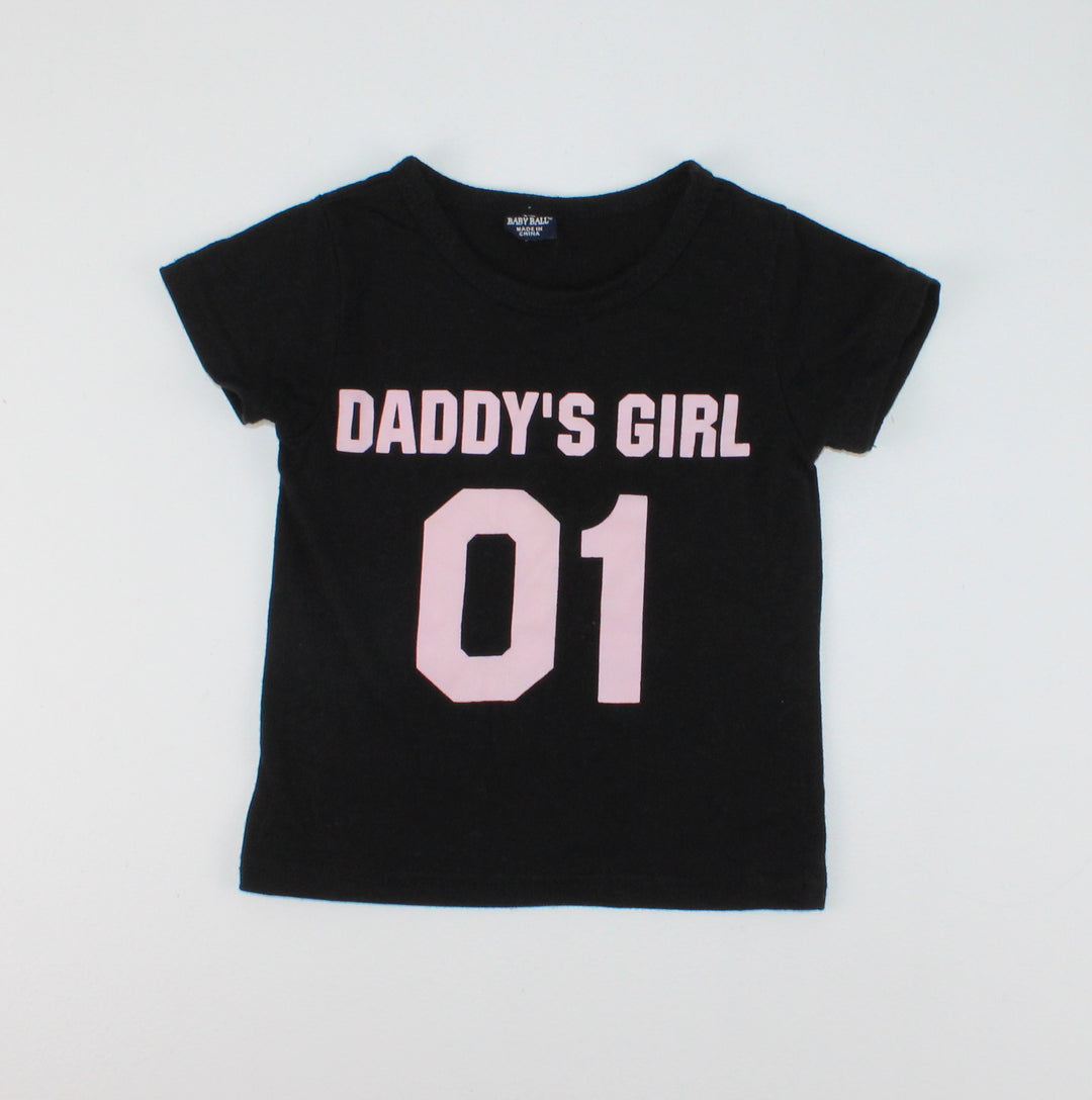 DADDY'S GIRL 01 TSHIRT APPROX 2T EUC