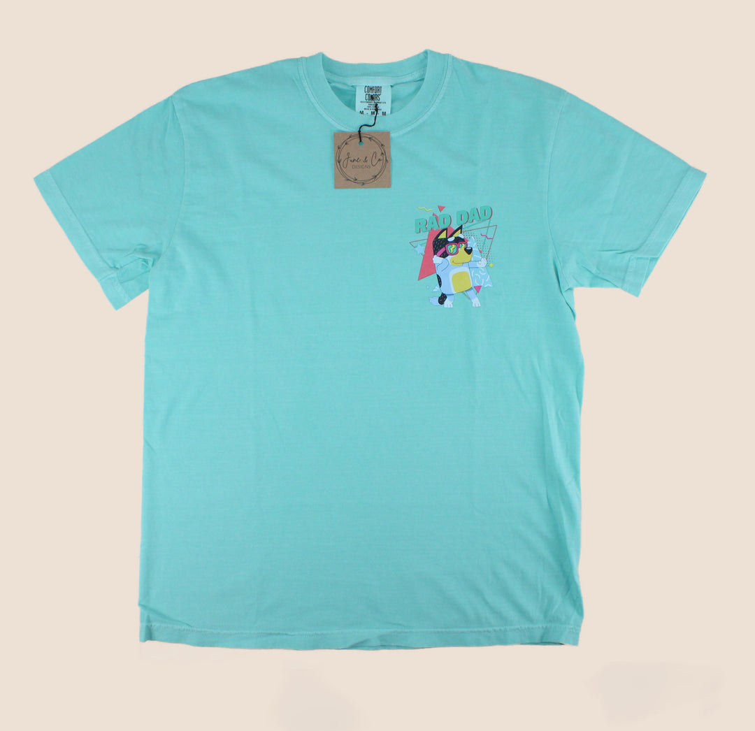 June & Co Designs, Rad Dad Blue Heeler Premium Adult Tees