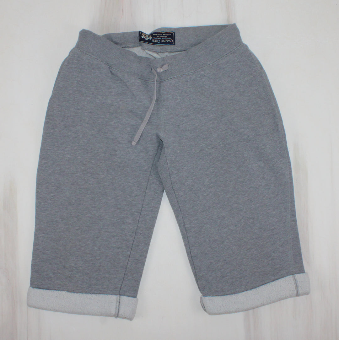 CAMPUS CREW SWEAT SHORTS GREY XS EUC