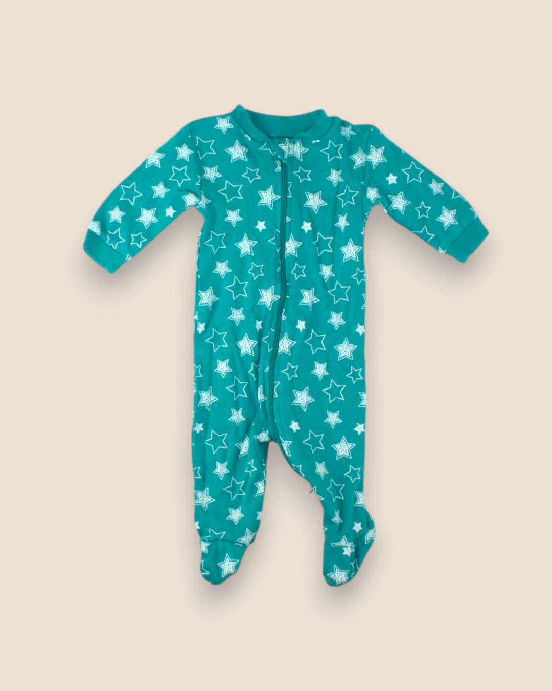 Pre-Loved George Teal Star Footies 0-3M | Betty’s Marketplace