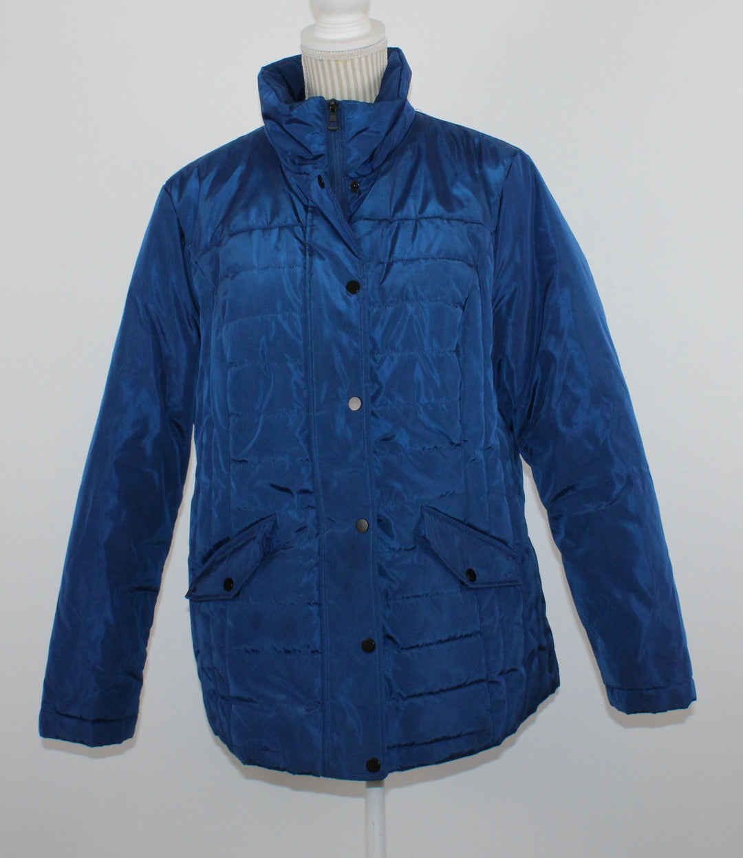 REFLECTIONS BLUE WINTER JACKET LADIES LARGE EUC