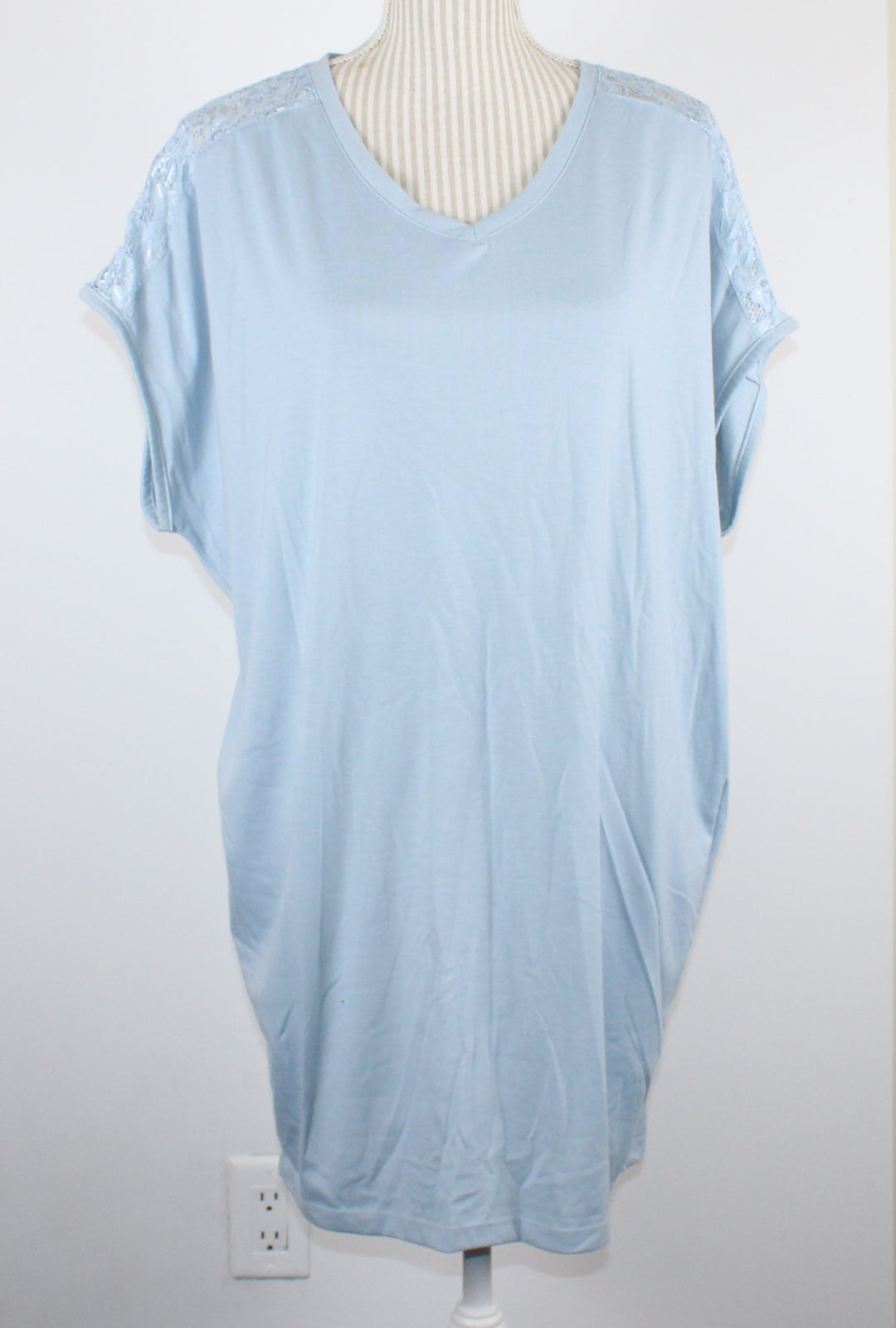 ADORE ME BLUE DRESS/TUNIC LADIES LARGE EUC