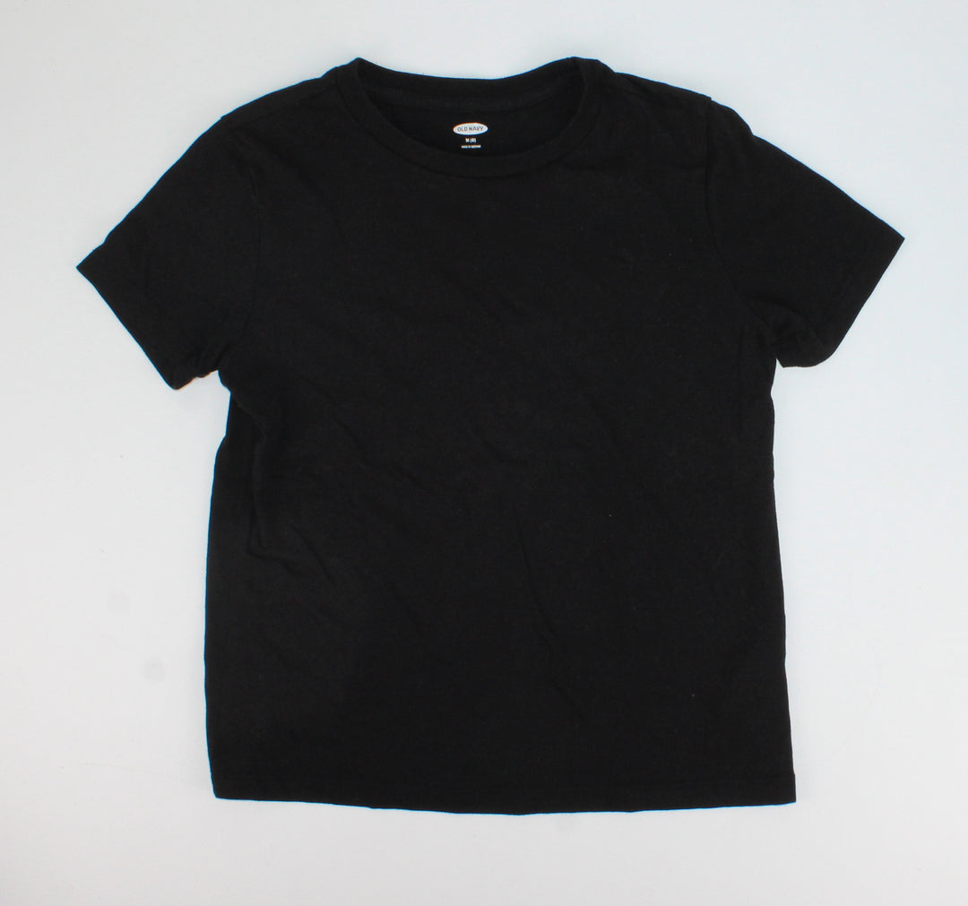 OLD NAVY BLACK TSHIRT 8Y EUC