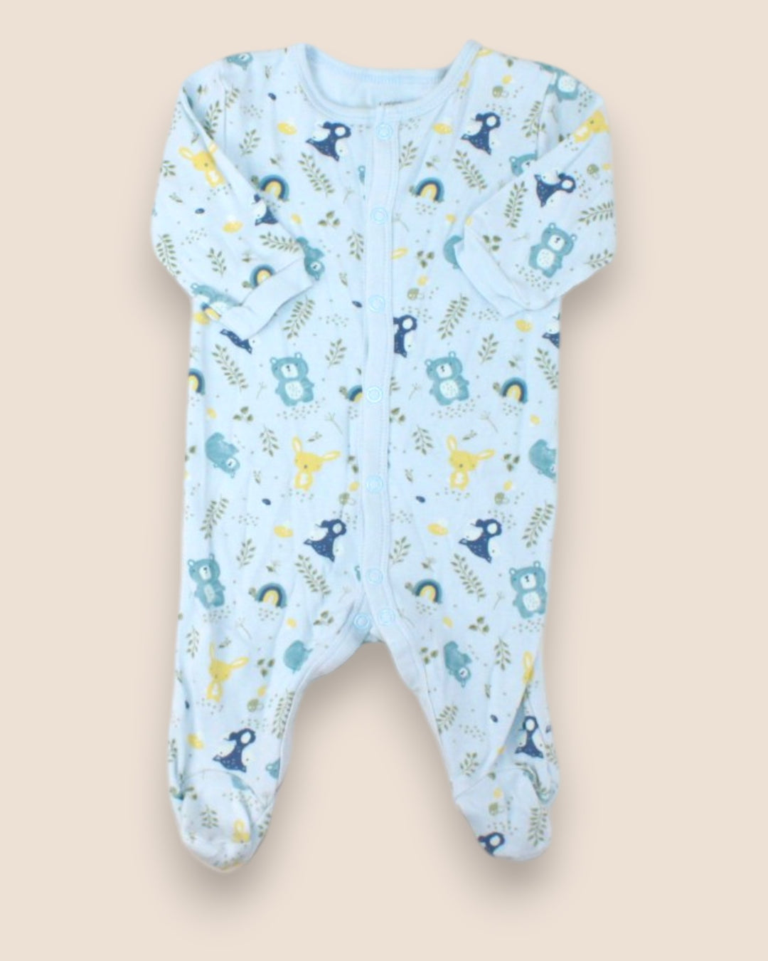 Pre-Loved George Blue Woodland Footies 0-3M | Betty’s Marketplace