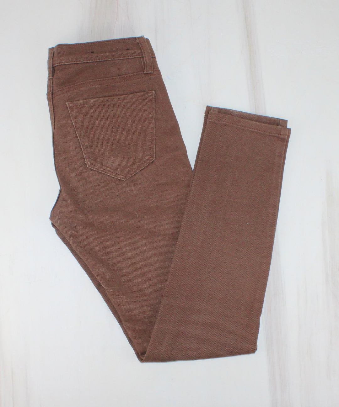 JOE FRESH SLIM LOW-RISE BROWN JEANS LADIES SIZE 25 (0) EUC