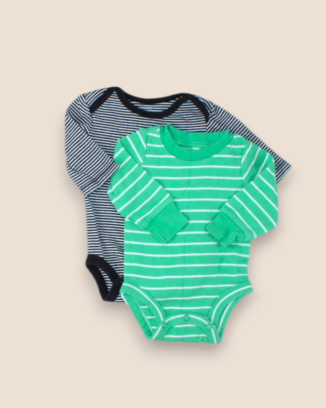 Pre-Loved Carter's Long Sleeve Striped Onesie Set 3M | Betty’s Marketplace