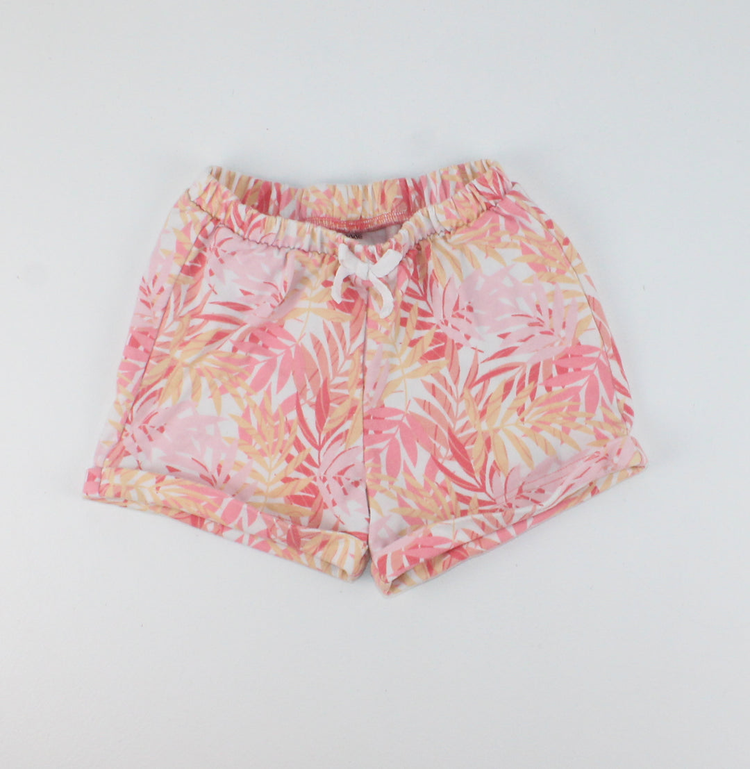 PEKKLE TROPICAL COTTON SHORTS 5Y EUC