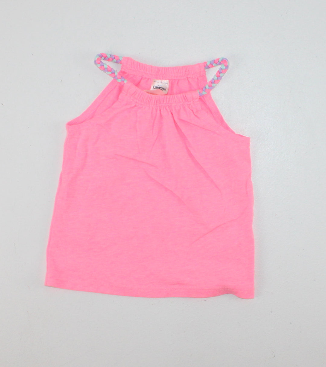 OSH KOSH BRIGHT PINK TOP 6M EUC