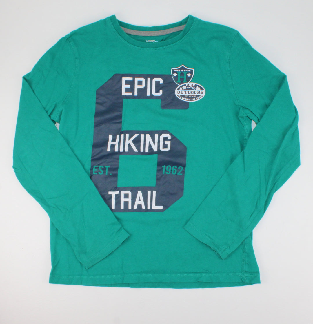 GEORGE EPIC HIKING GREEN LONG SLEEVE TOP 14-16Y EUC