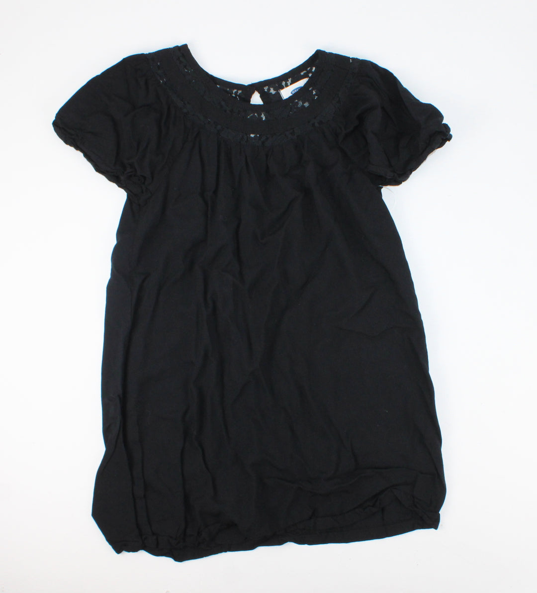 OLD NAVY BLACK DRESS 6-7Y EUC