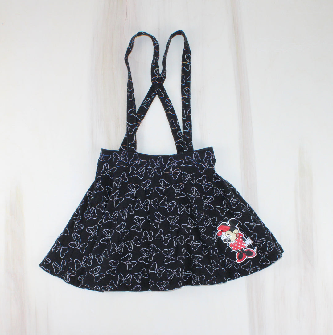 DISNEY MINNIE MOUSE SKIRT WITH STRAPS 4-5Y EUC