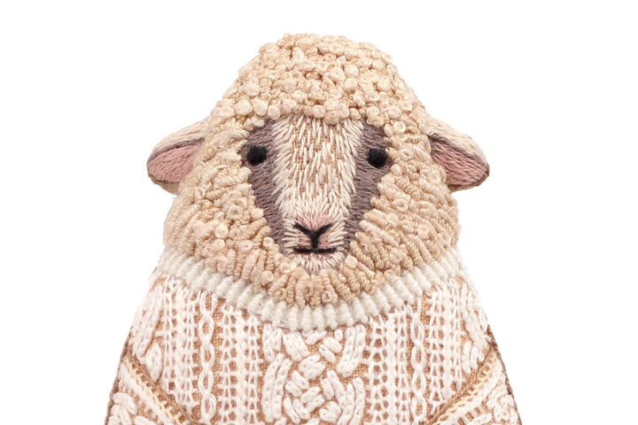 Kiriki Press, DIY Embroidered Doll Kit - Sheep