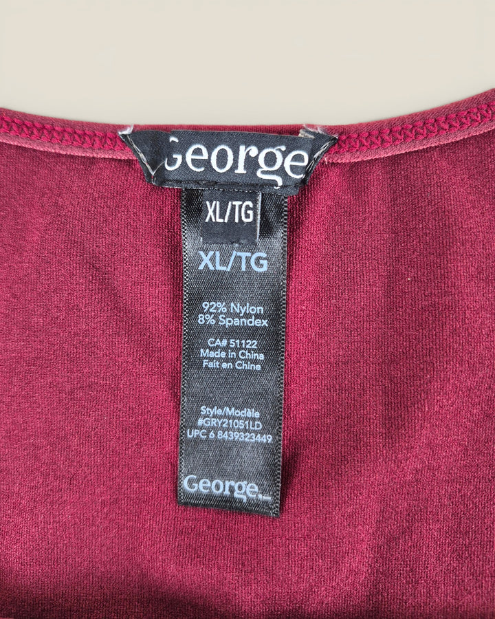 Pre-Loved George Maroon Tank Top Ladies XL | Betty’s Marketplace