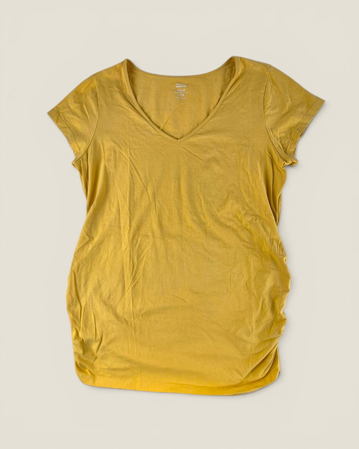 Pre-Loved Old Navy Maternity Yellow T Shirt Ladies Large | Betty’s Marketplace
