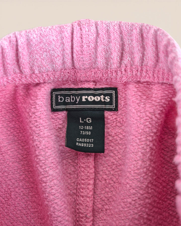 Pre-Loved Roots Pink Track Pants Girls 12-18M | Betty’s Marketplace