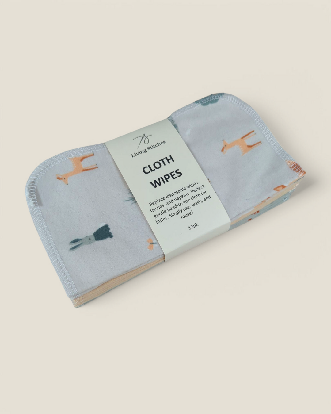 Living Stitches, Reusable Cloth Wipes