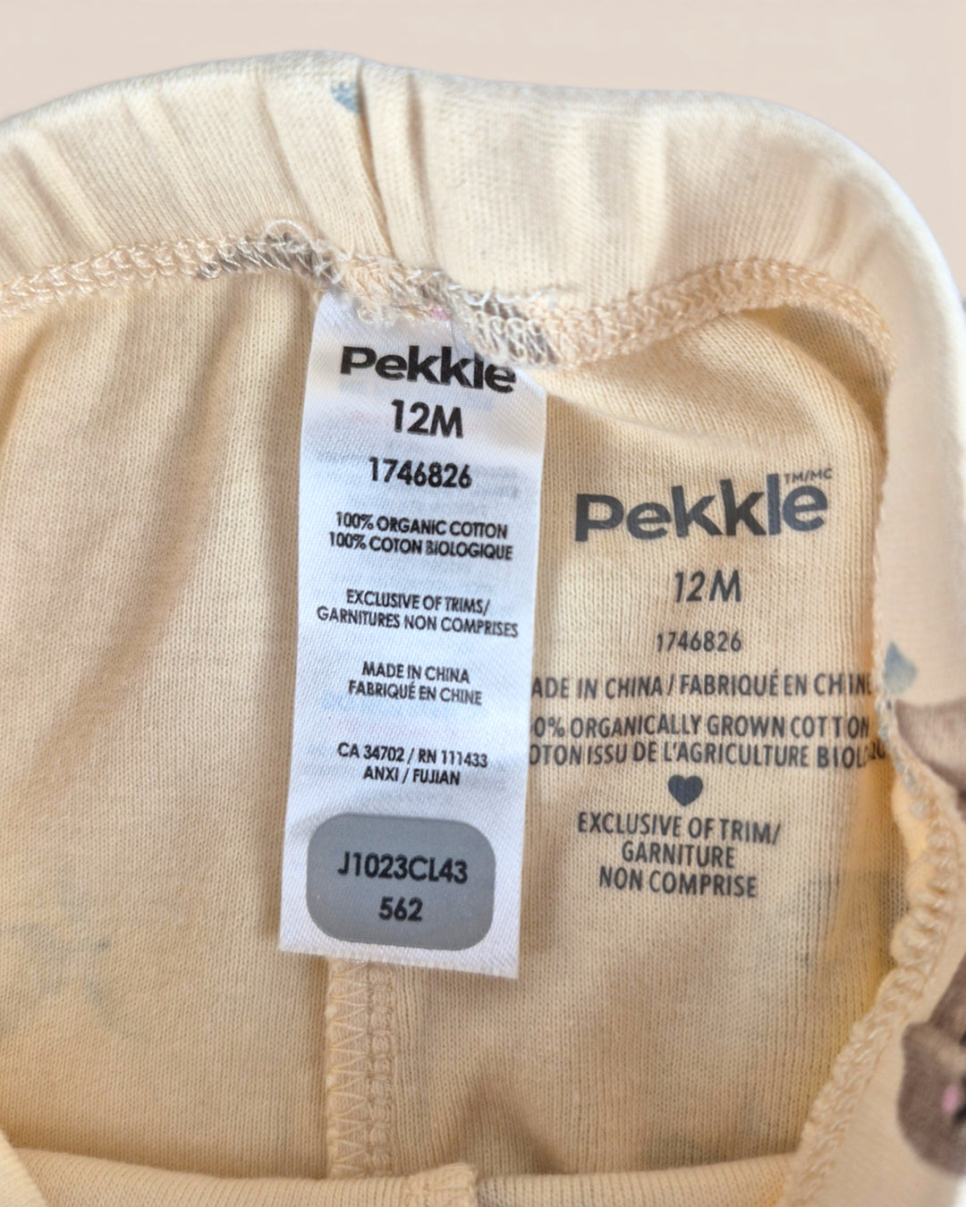 Pre-Loved Pekkle Yellow Pear Pants 12M | Betty’s Marketplace