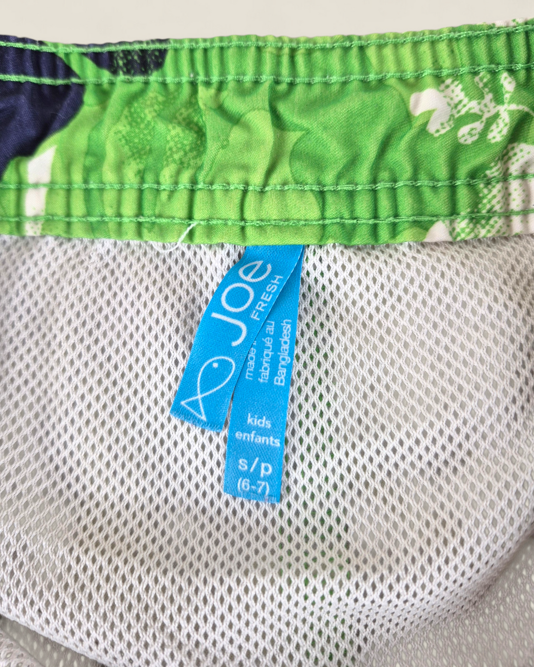 Pre-Loved Joe Fresh Green Swim Shorts Boys 6-7Y | Betty’s Marketplace